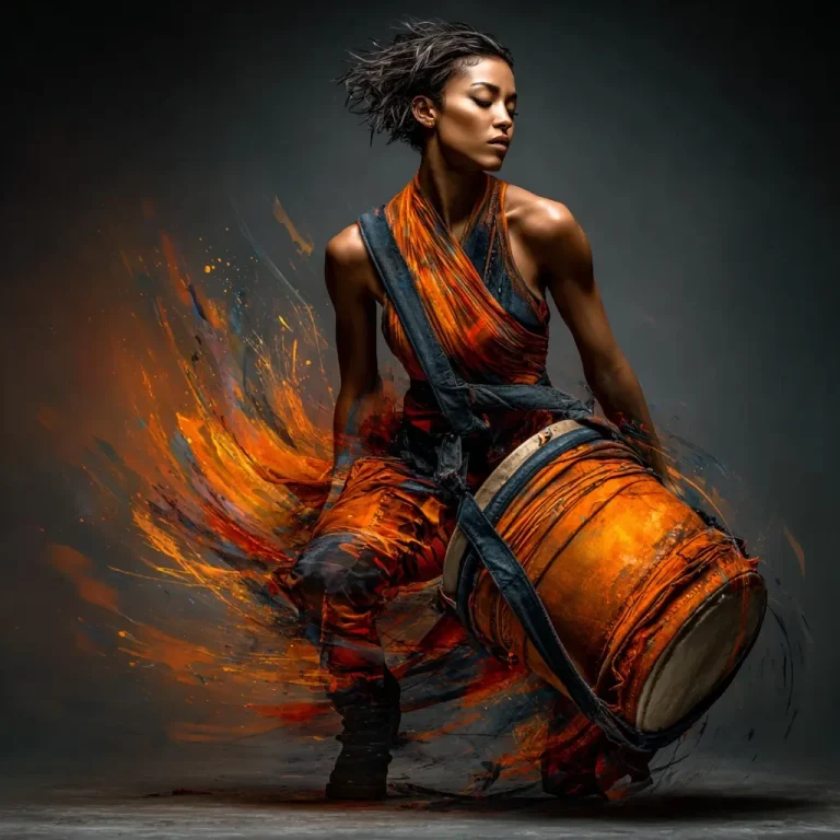 She Moves With The Drum Cover Bild