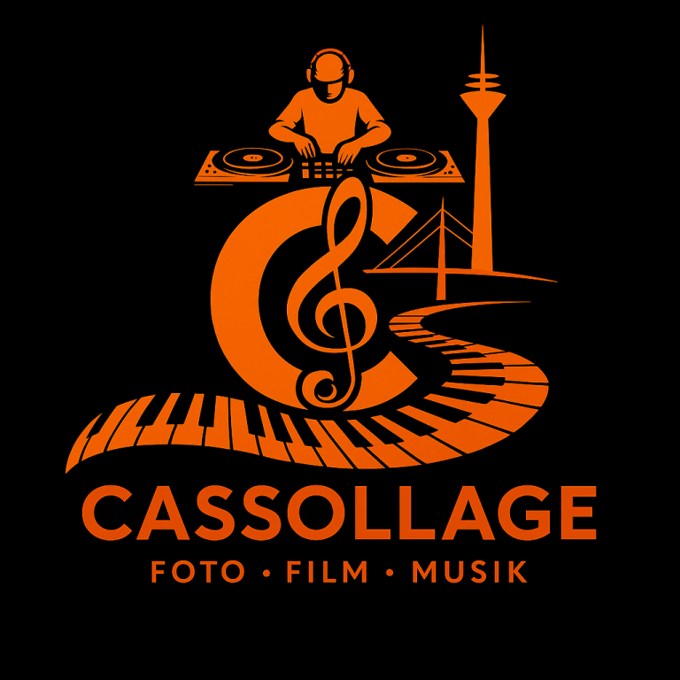 Cassollage Logo – DJ, Musik, Fotografie und Film für Events, Hochzeiten und Firmenfeiern in NRW