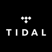 Tidal Streamingplattform Logo in Schwarz