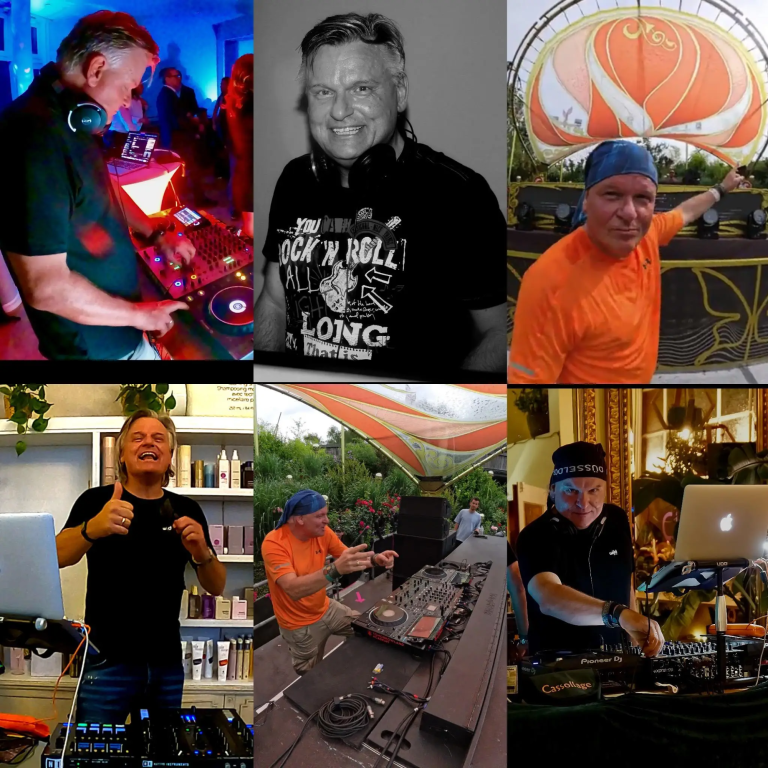 DJ Cassollage in Aktion Fotocollage